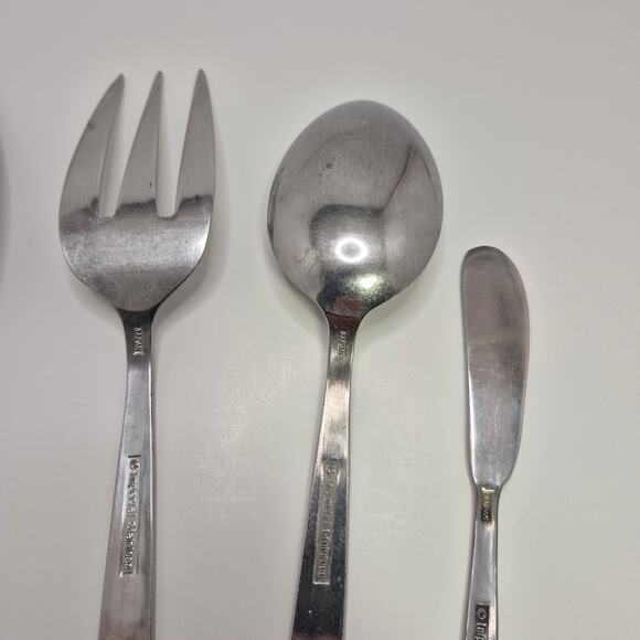 Imperial Stainless Japan 5-piece Serving Set IMI57 Vintage Floral - Picture 9 of 15